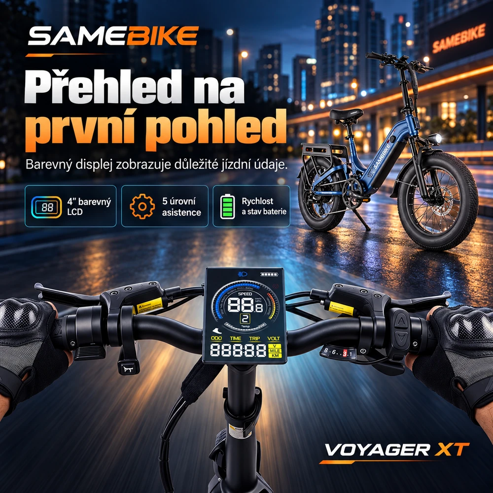 SAMEBIKE Voyager XT LCD displej