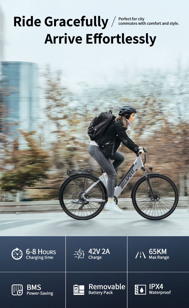 Pohled na integrovanou baterii v rámu kola