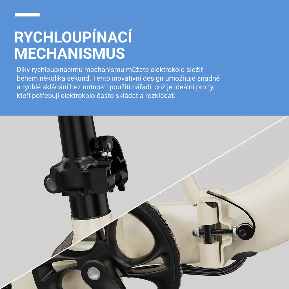 Onesport OT16-2 | Skládací Fat Bike, 250W, 17Ah, Shimano 7-rychl., LCD Displej