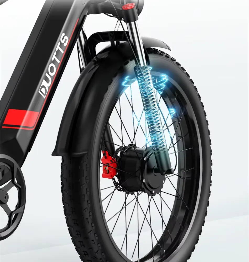 Duotts F26 vybaveno přední odpruženou vidlicí