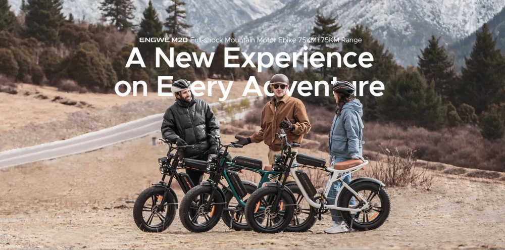 ENGWE M20 (13Ah): Stylový E-bike s duálním odpružením pro každodenní dobrodružství