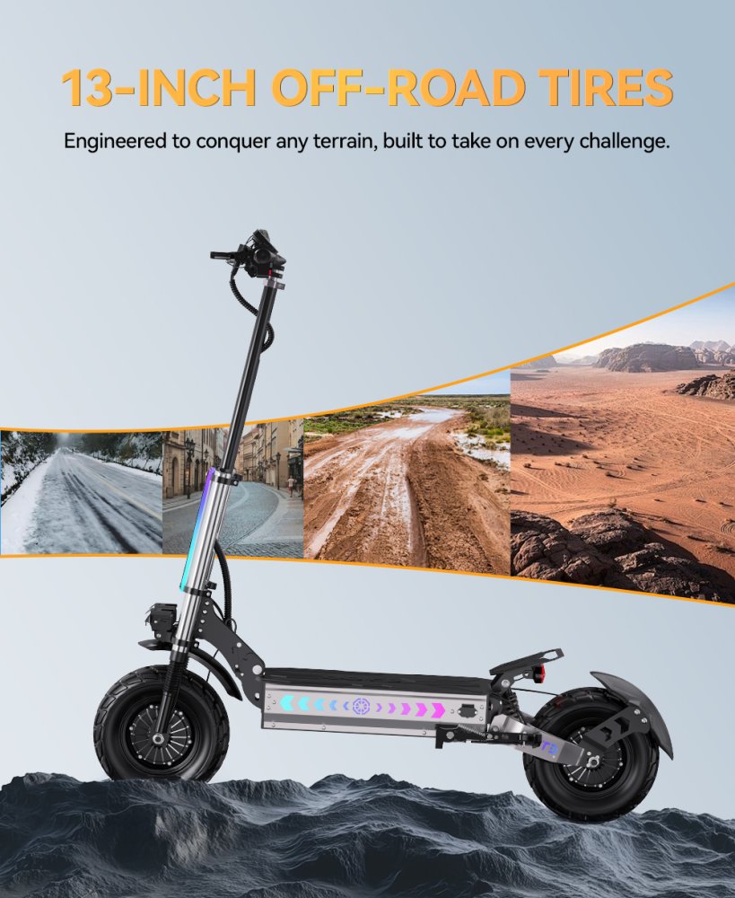 OOTD T90: Ultimativní terénní elektrokoloběžka pro neomezená dobrodružství