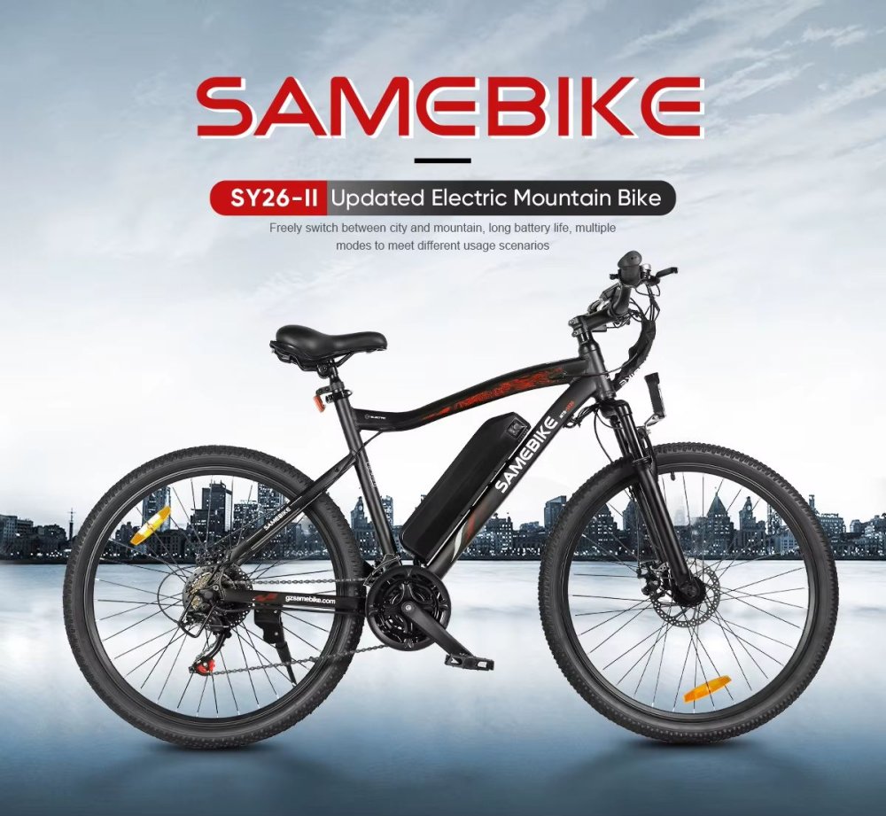 SAMEBIKE SY26-II: Výkonné horské elektrokolo pro každý den