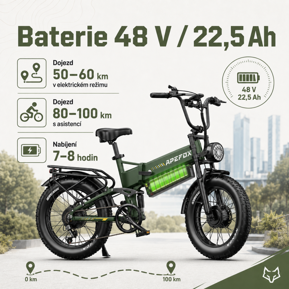 APEFOX RH20 baterie 48V 22,5Ah
