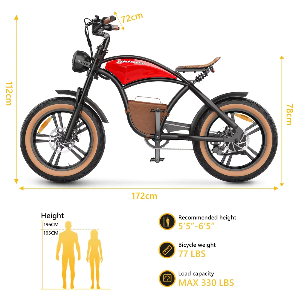 Hidoes HD-B10 E-Bike: Ikona silnic s DNA klasického motocyklu