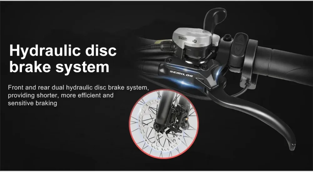 Hydraulické brzdy a převodový systém Shimano