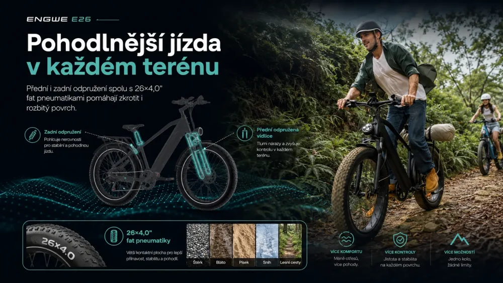 Celoodpružená konstrukce ENGWE E26