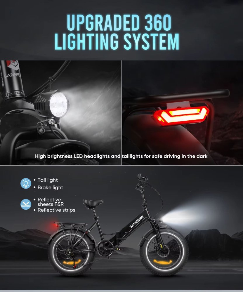 SAMEBIKE LOTDM200-II: Výkonný skládací Fat Bike s NFC technologií