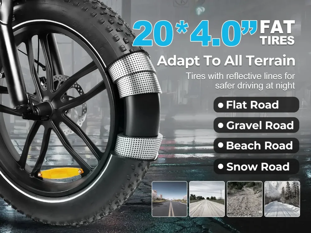 Samebike C05 Pro – nastavitelné přední i zadní odpružení, fat pláště 20×4