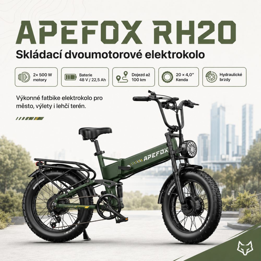 APEFOX RH20 skládací fatbike elektrokolo