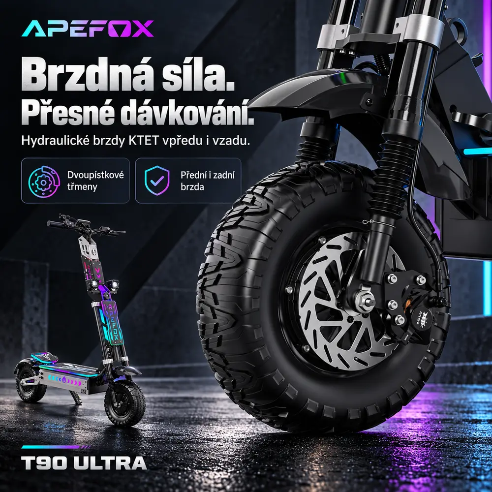 APEFOX T90 Ultra hydraulické brzdy