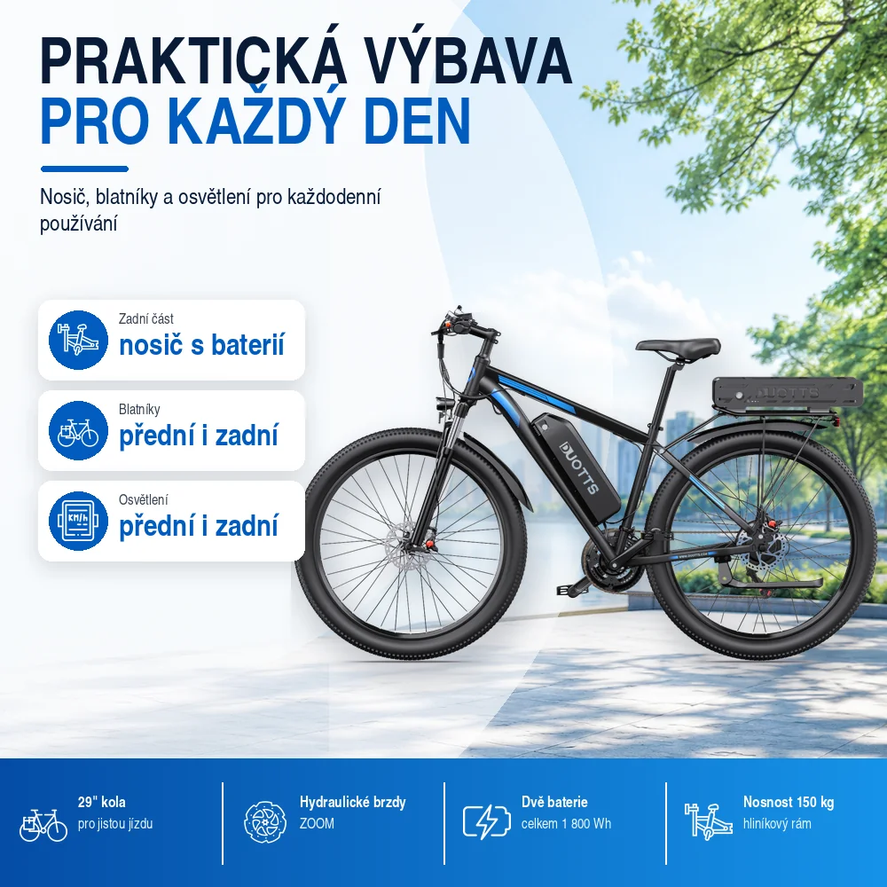 DUOTTS C29-K praktická výbava