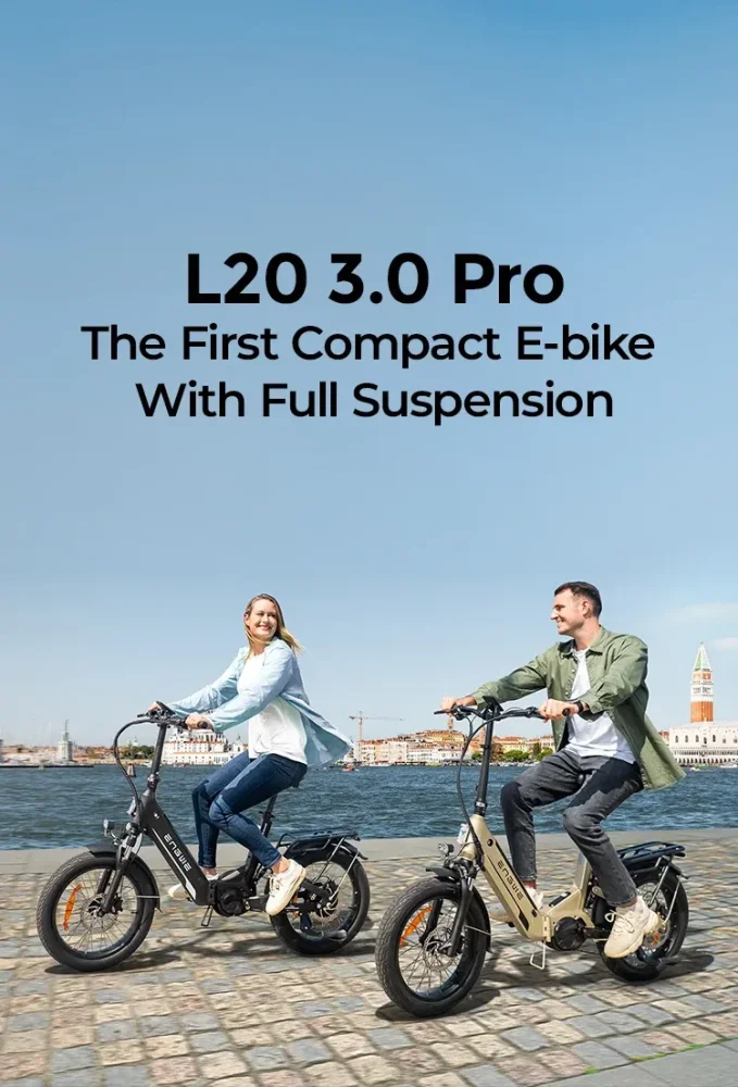 ENGWE M20 (13Ah): Stylový E-bike s duálním odpružením pro každodenní dobrodružství
