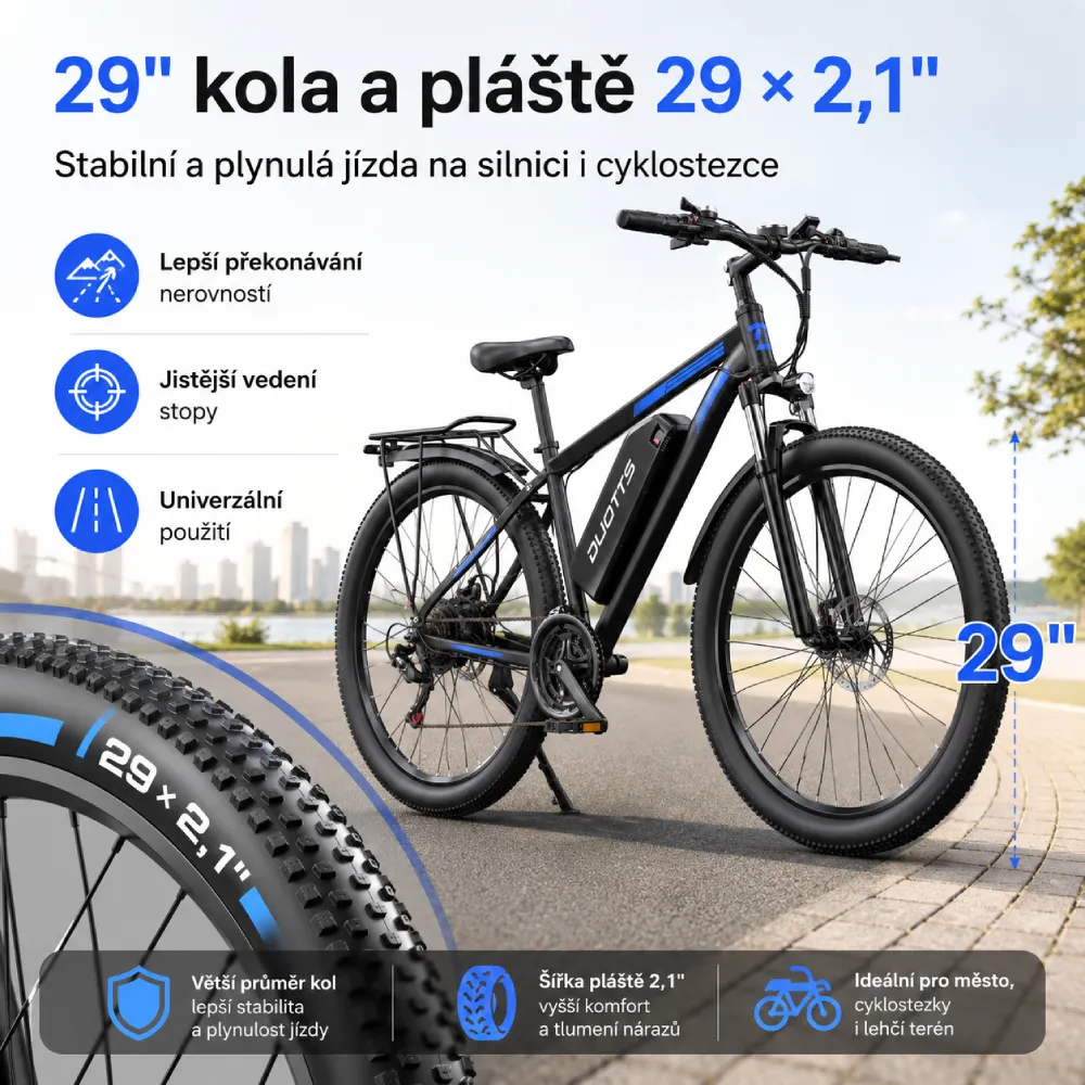 DUOTTS C29L 29 palcová kola a pneumatiky 29 x 2,1