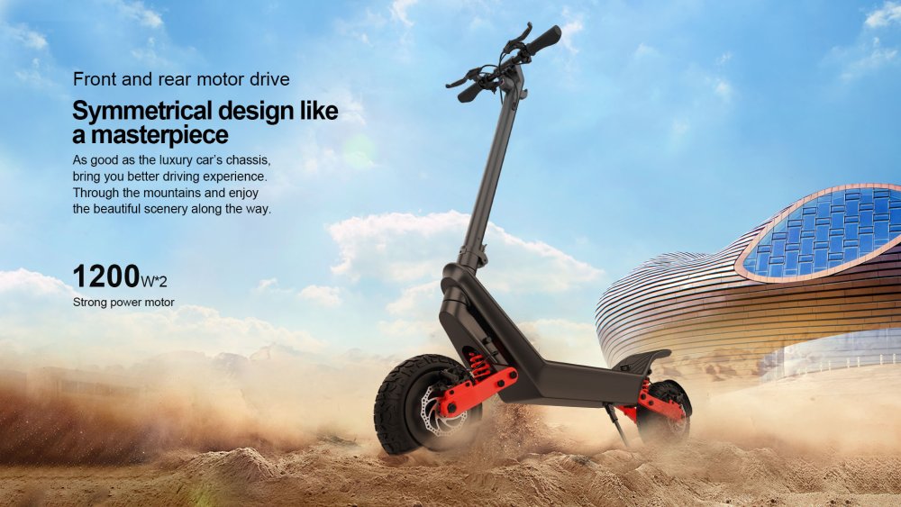 HX X10: Terénní elektrokoloběžka s duálním motorem a extrémním dojezdem