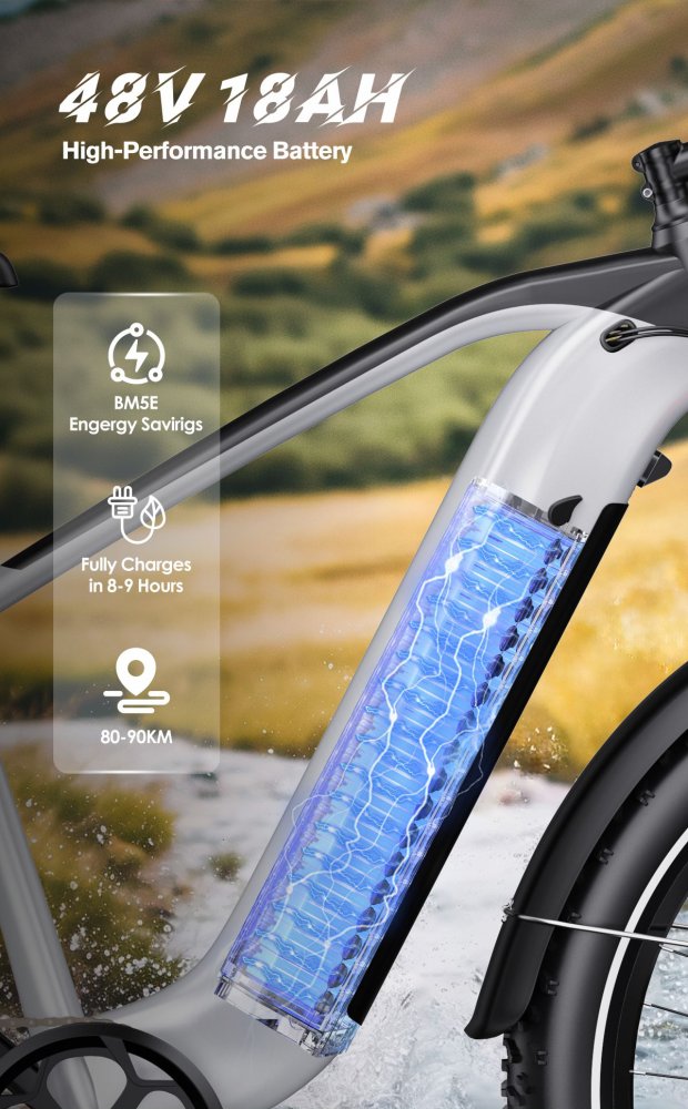 vysokokapacitní 48V 18Ah baterie