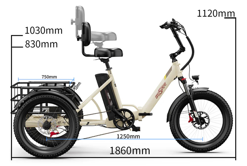 Nákladní elektrická tříkolka OT30 Pro