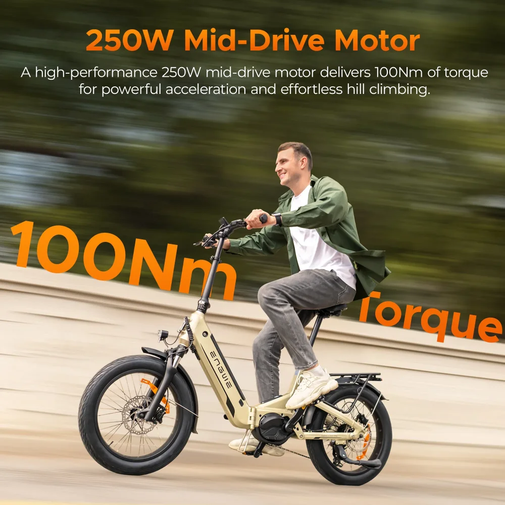 ENGWE L20 3.0 Pro – středový motor Mivice X700 250 W, 100 Nm, torzní senzor