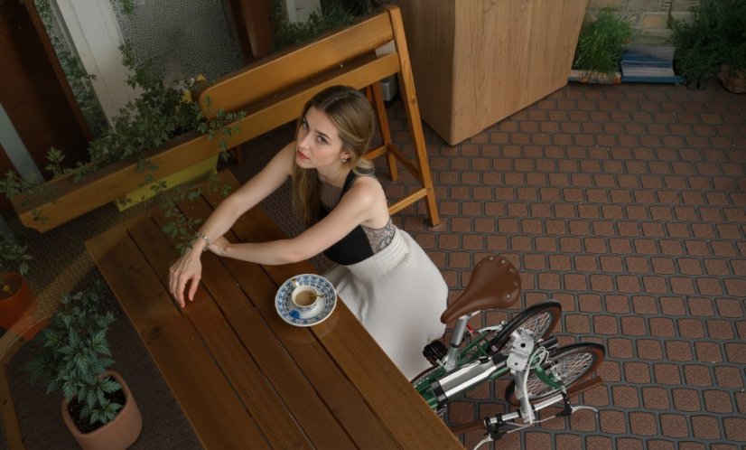 Lehké skládací městské elektrokolo OneSport OT02 - Barva: Červená