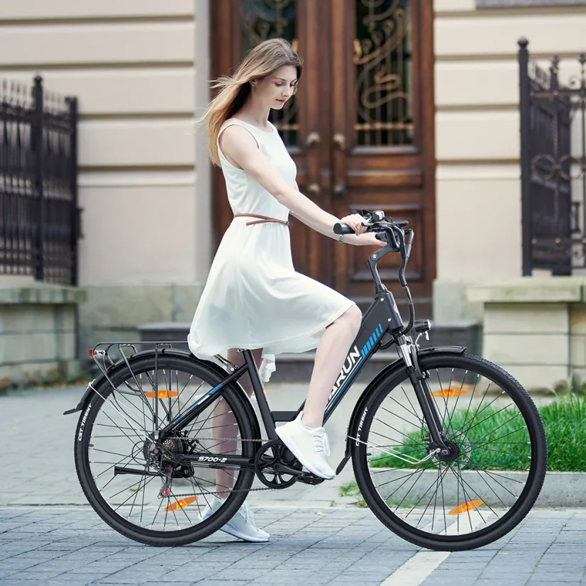 Městské elektrokolo VARUN S700 - Barva: Černá, Rám: Klasický