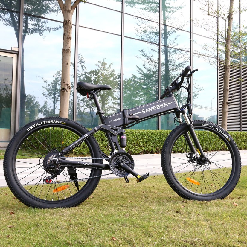 Skládací horské elektrokolo SAMEBIKE LO26 - Barva: Černá