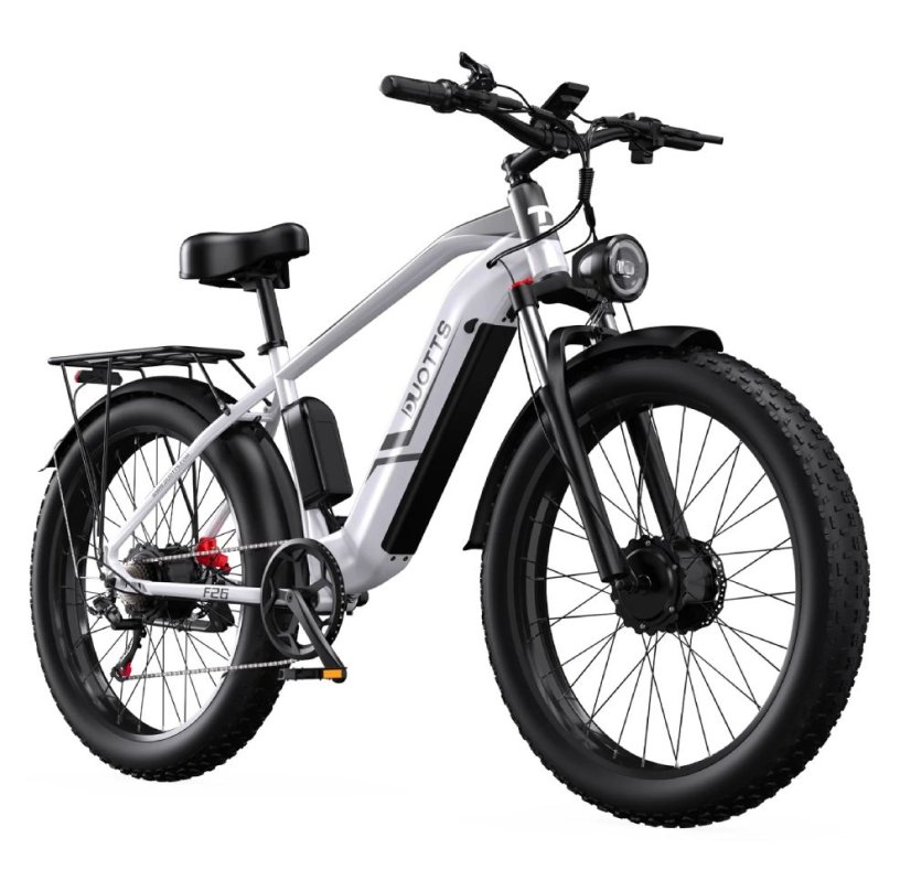 Elektrické kolo se dvěma motory DUOTTS F26 - Barva: Černá