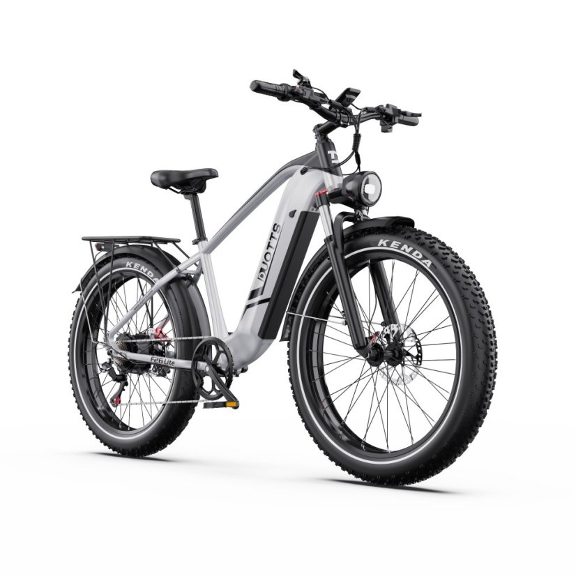 Výkonný elektrická fatbike DUOTTS F26 Lite - Barva: Stříbrná