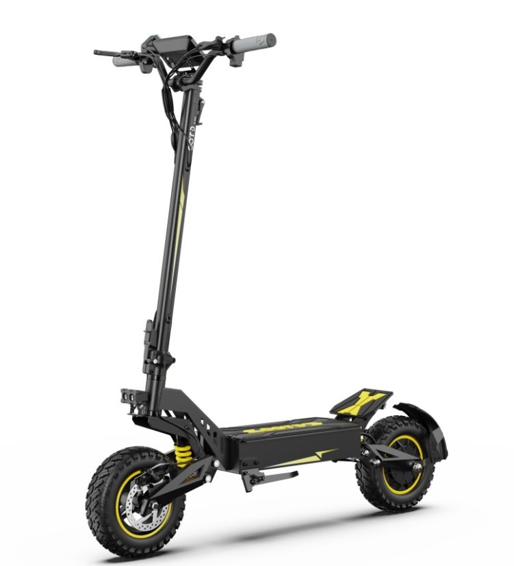 Skládací elektrická koloběžka OOTD T10 - Barva: Žlutá, Baterie: 48V 13.5Ah