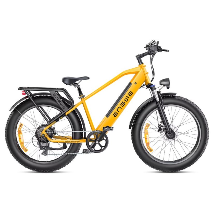 Celoodpružené fatbike elektrokolo ENGWE E26 - Barva: Žlutá, Rám: Snížený