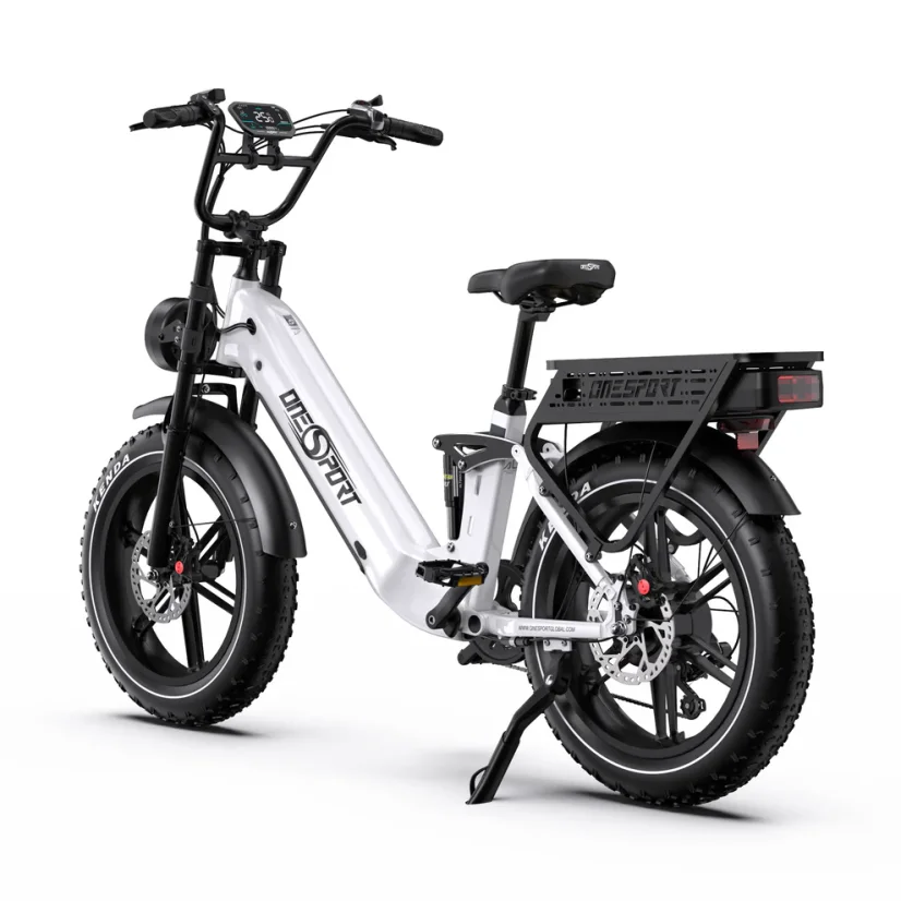 Celoodpružené městské elektrokolo OT08 Pro - Barva: Černá