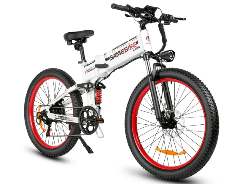 Skládací elektrokolo SAMEBIKE LO26-Plus - Barva: Černá