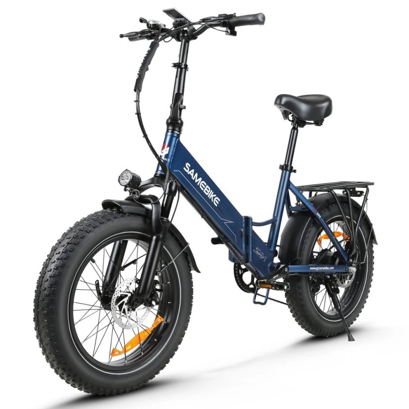 Výkonný skládací Fat Bike SAMEBIKE LOTDM200-II - Barva: Šedá