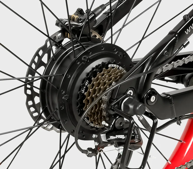 Skládací elektrokolo SAMEBIKE LO26-Plus - Barva: Černá