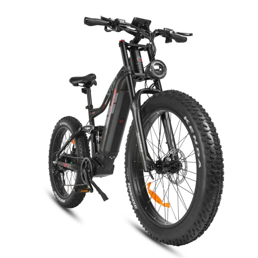 Celoodpružené fatbike elektrokolo SAMEBIKE RS-A08-II 48V 17Ah - Barva: Modrá