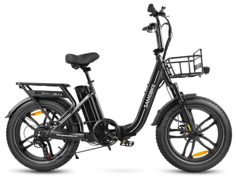 Skládací elektrokolo SAMEBIKE C05 Pro - Barva: Bílá