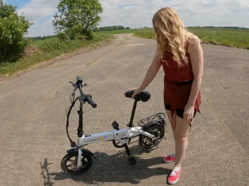 Ultralehké skládací elektrokolo SAMEBIKE Yinyu 14 - Barva: Bílá
