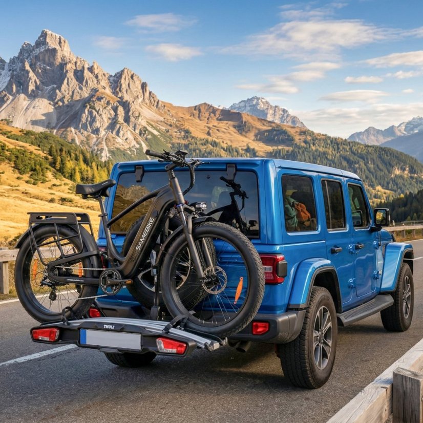 Výkonné fatbike elektrokolo SAMEBIKE STORM 48V 20Ah - Barva: Bílá
