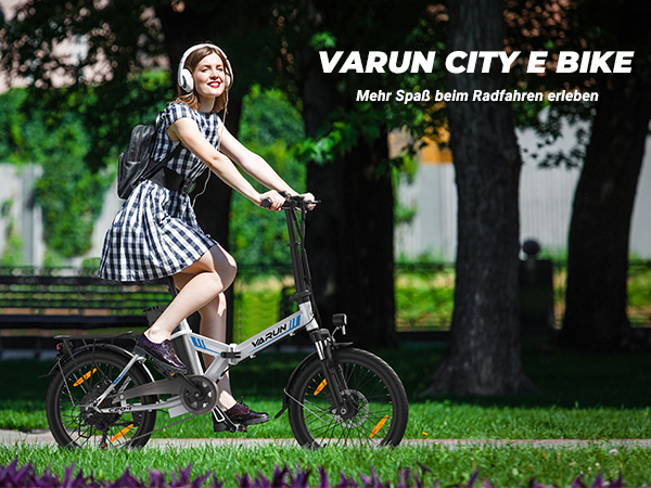 Skládací městské elektrokolo VARUN C20 - Barva: Bílá