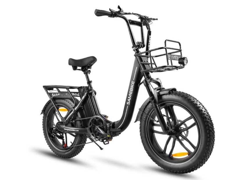 Skládací elektrokolo SAMEBIKE C05 Pro - Barva: Bílá