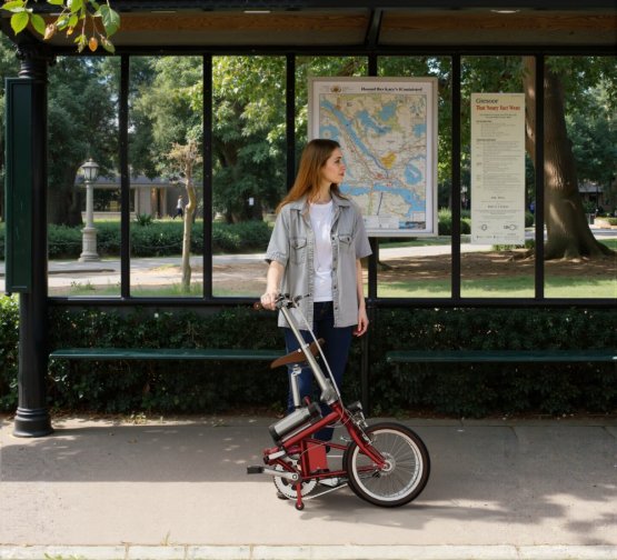 Lehké skládací městské elektrokolo OneSport OT02