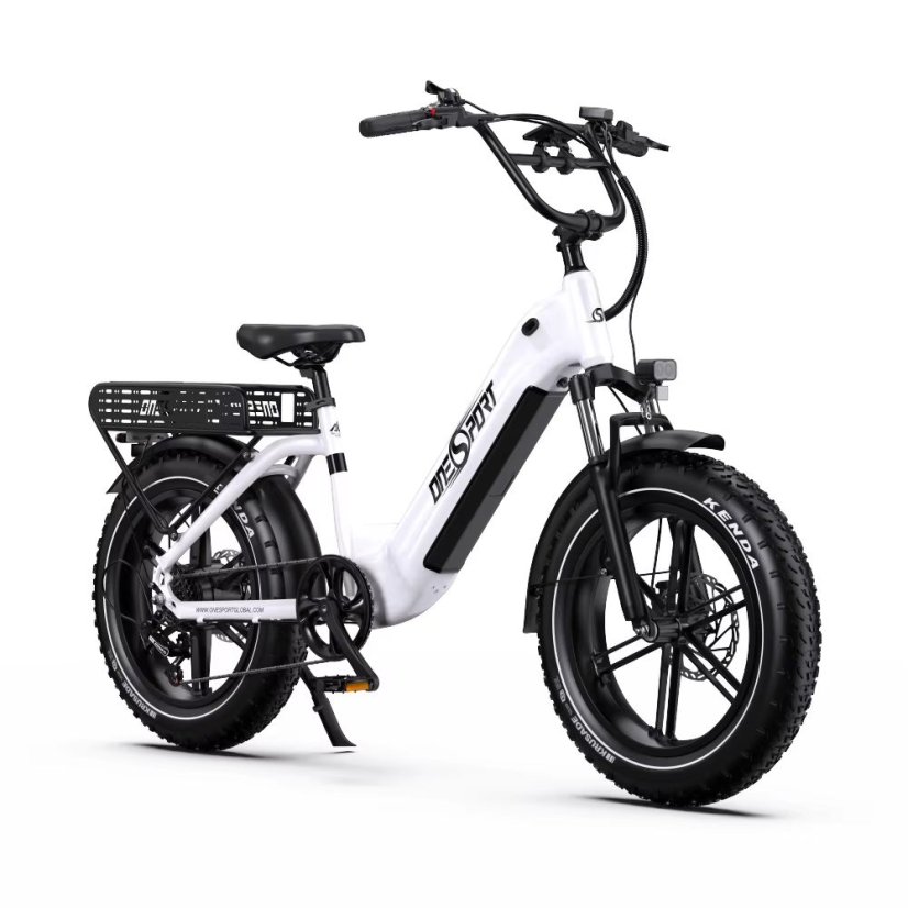 Moderní městské elektrokolo OT08 - Barva: Bílá