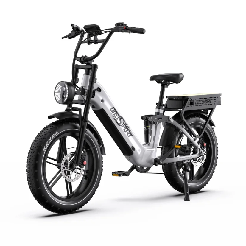 Celoodpružené městské elektrokolo OT08 Pro - Barva: Černá