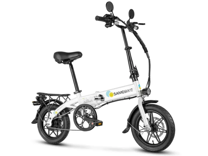 Ultralehké skládací elektrokolo SAMEBIKE Yinyu 14 - Barva: Bílá