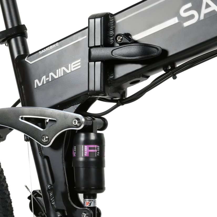Skládací elektrokolo SAMEBIKE LO26-II - Barva: Černá