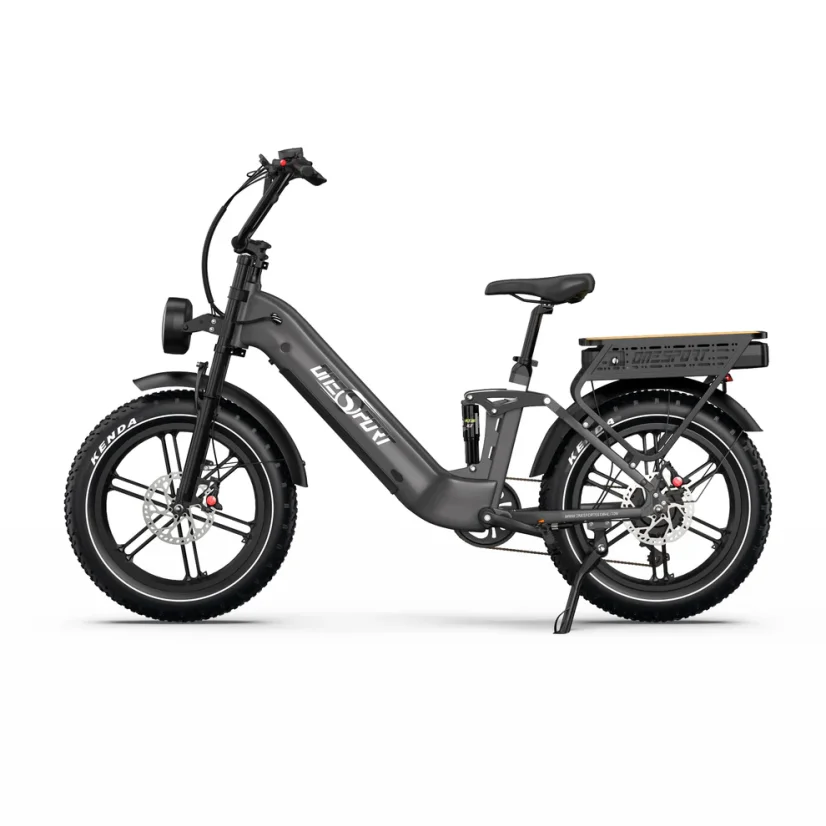 Celoodpružené městské elektrokolo OT08 Pro - Barva: Černá