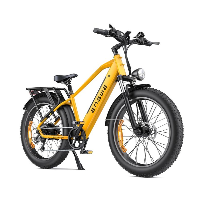 Celoodpružené fatbike elektrokolo ENGWE E26 - Barva: Žlutá, Rám: Snížený