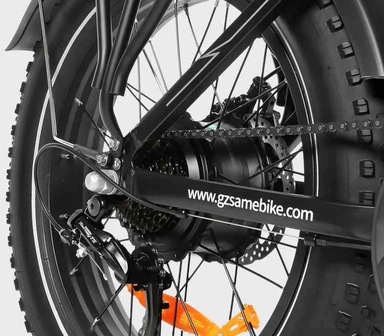 Výkonný skládací Fat Bike SAMEBIKE LOTDM200-II - Barva: Šedá