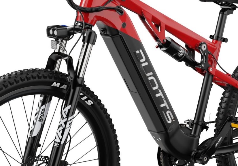 Celoodpružené horské elektrokolo Duotts E29 - Barva: Černá