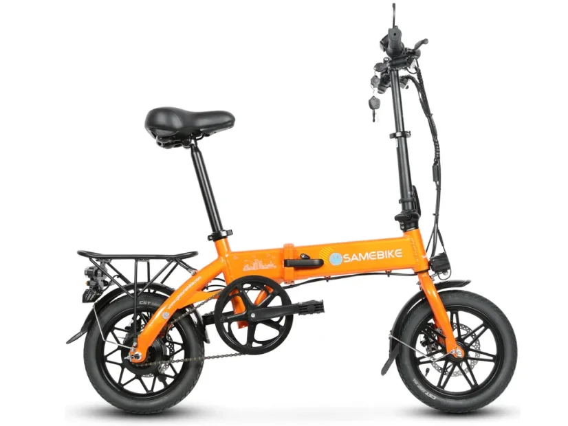 Ultralehké skládací elektrokolo SAMEBIKE Yinyu 14 - Barva: Oranžová
