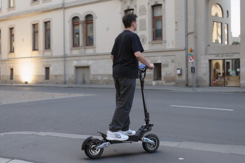 Skládací elektrická koloběžka OOTD T10 - Barva: Šedá, Baterie: 48V 13.5Ah